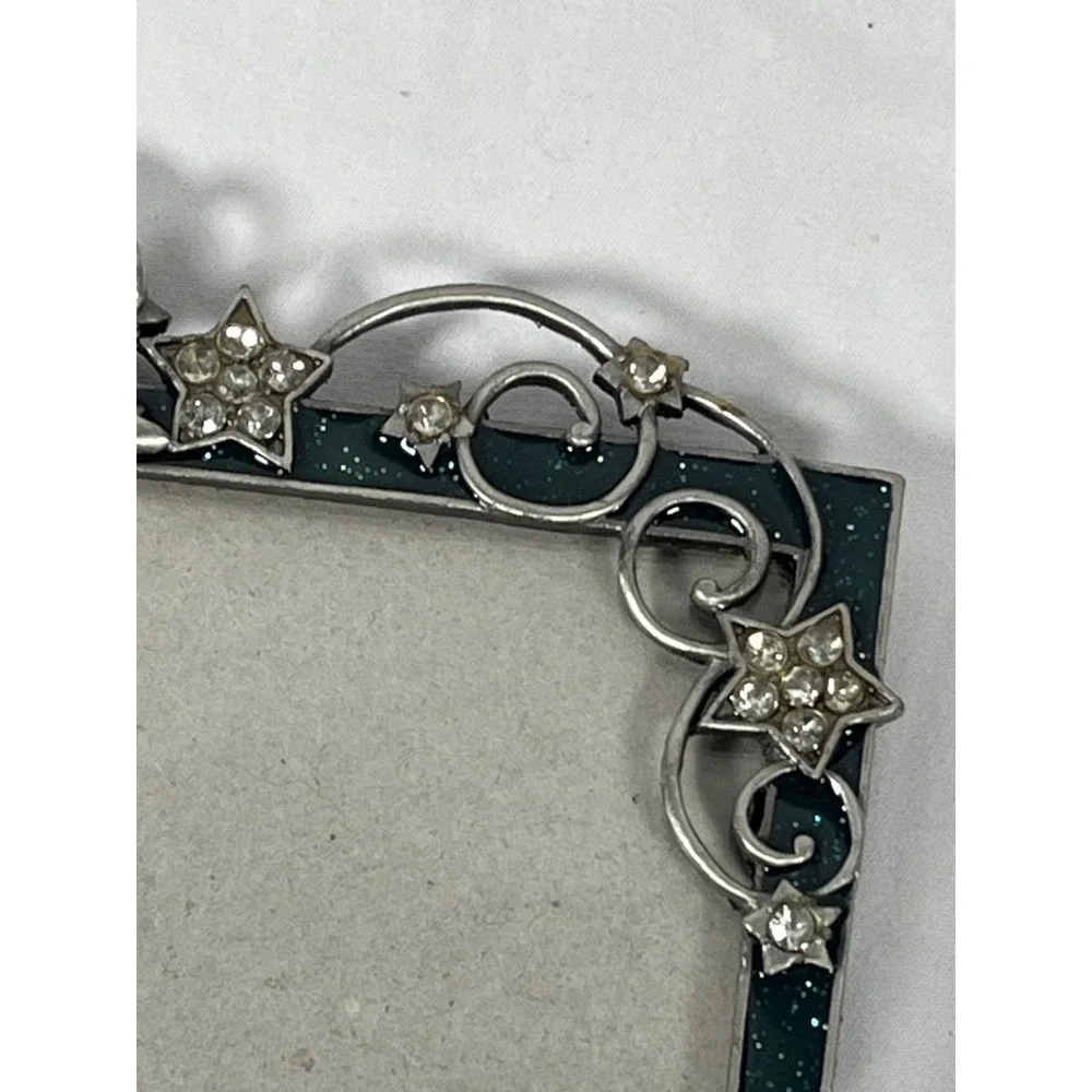 Angelic Pewter‎ & Crystal Stars Frame With Acrylic Edge Holds 4X6